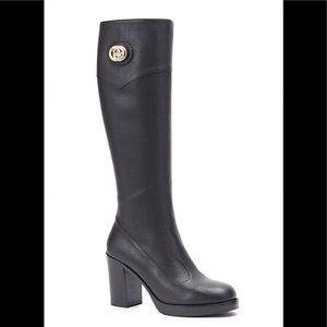 NIB GUCCI Logo Rosie Tall Shaft Boots